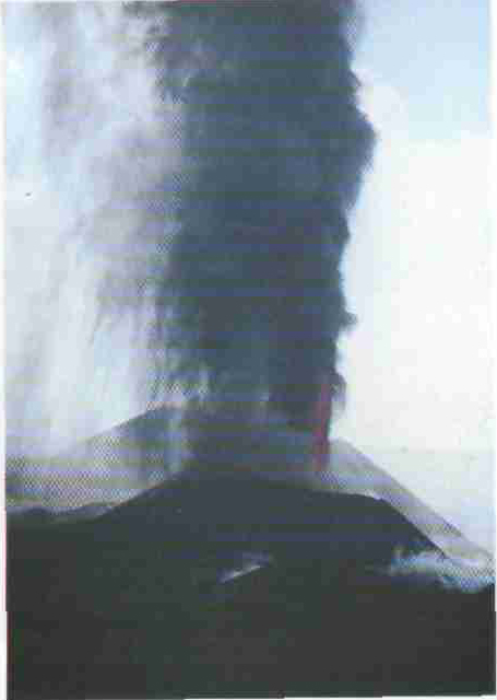 1975 год. Извержение вулкана Толбачика на Камчатке.