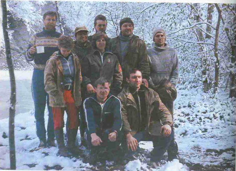 А. Люцко — руководитель одного из зимних лыжных походов по Белоруссии.